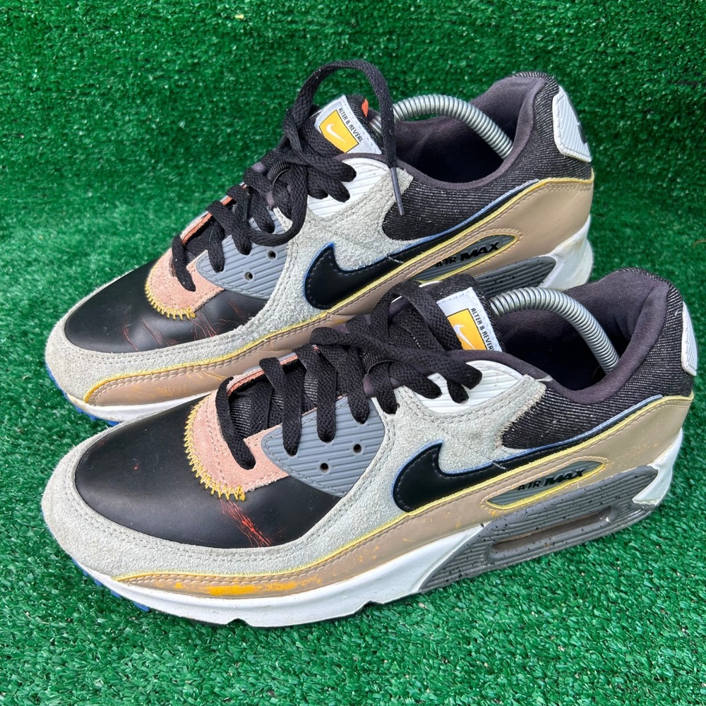 Nike Air Max 90 Alter & Reveal Mens 10 Black Denim DO6108-001 Sneakers